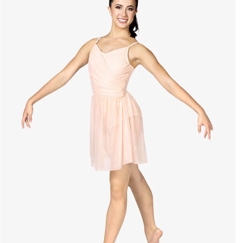 Contemporary or Lyrical costume- women’s camisole mock wrap performance dress